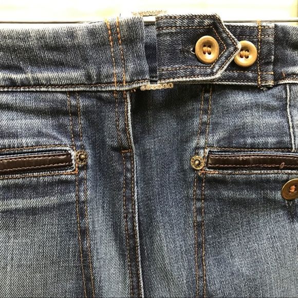 ANTONIO D’ERRICI EMBELLISHED BOOTCUT BLUE JEANS 8 - Picture 2 of 7